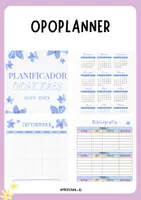Vista previa - Hojas de trabajo - Organizador para oposiciones - Opoplanner - Portada