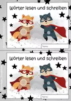 Vorschau - Arbeitsblätter - Lautgetreue Wörter lesen und schreiben Buchstaben-Helden - Seite 1