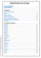 Vista previa - Unidades / Secuencias / Situaciones de Aprendizaje - Viaje Musical por Europa - Música de Europa - Pasaportes - página 1