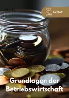 Vorschau - Arbeitsblätter - Lernheft: Betriebswirtschaft im Unternehmen - Kennziffer - Deckblatt