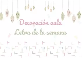 Vista previa - Decoración del aula - ABECEDARIO - LETRAS DE LA SEMANA - Boho - página 1