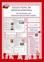 Vorschau - Stundenentwürfe - Einfach Politik - Der Nationalsozialismus - Die Verbrechen des nationalsozialistischen Staates - Deckblatt