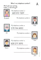 Vorschau - Arbeitsblätter - My telephone number - Hörtext und Partnerarbeit Englisch - Deckblatt