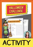 Vorschau - Arbeitsblätter - Halloween: 5-minute-challenge; activity (Englisch) - Deckblatt