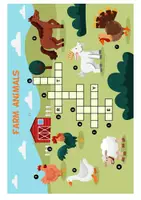 Vorschau - Stationenlernen - Farm Animals - Crossword - Bauernhoftiere - Kreuzworträtsel 1 - Englisch Grundschule - Seite 2