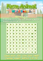 Vorschau - Stationenlernen - Suchsel Englisch TIERE - Farm Animals - word search puzzle 2 || Englisch Freiarbeitsmaterial - Englisch Vertretung - Seite 2