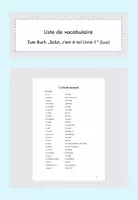 Vorschau - Arbeitsblätter - Liste vocabulaire Livre 1 Salut c'est à toi - Deckblatt