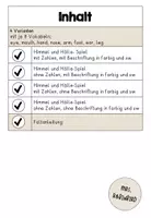 Vorschau - Arbeitsblätter - body parts Körperteile Himmel und Hölle Spiel - Englisch - Seite 1
