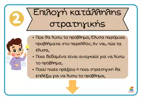 Προεπισκόπηση - Flashcards - Αφίσες μαθηματικών - Στάδια επίλυσης μαθηματικού προβλήματος - Σελίδα 3