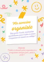 Aperçu - Apprentissages en autonomie - ma semaine organisée - Page de couverture