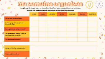 Aperçu - Apprentissages en autonomie - ma semaine organisée - Page 1