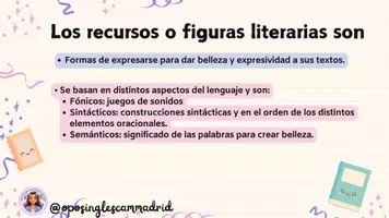 Vista previa - Hojas de trabajo - Recursos literarios presentación @oposinglescammadrid - página 2