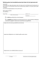 Vorschau - Anderer Materialtyp - Gesundheitsabfrage Sport zum Schuljahresbeginn - Deckblatt