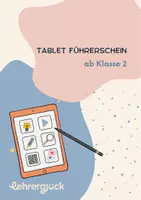 Vorschau - Arbeitsblätter - Tablet-Führerschein ab Klasse 2 - Deckblatt