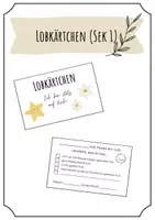 Vorschau - Bildkarten - Lobkärtchen (Sek 1) - Deckblatt