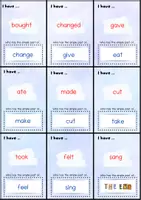 Vorschau - Spiele - Simple Past I have...who has...? Game | Grammar | Simple past | regular - iregular verbs - Seite 3