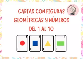 Vista previa - Juegos / Gamificación - CARTAS CON FIGURAS GEOMÉTRICAS DEL 1 AL 10 - Portada