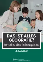 Vorschau - Arbeitsblätter - Einführung Geografie ⎮ Rätsel - Was ist Geografie? - Deckblatt