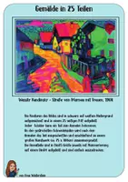 Vorschau - Mal- und Bastelvorlagen - Staße von Murnau mit Frauen (Kandinsky) in 25 Teilen - Deckblatt