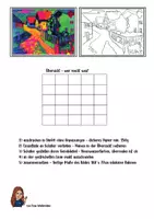 Vorschau - Mal- und Bastelvorlagen - Staße von Murnau mit Frauen (Kandinsky) in 25 Teilen - Seite 1