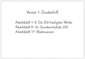 Vorschau - Arbeitsblätter - Silbenrakete - Häufigste Wörter üben um den Lesefluss zu fördern - Seite 2