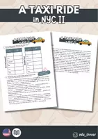 Vorschau - Arbeitsblätter - A Taxi Ride in NYC Part 2 - Focus on Grammar - Deckblatt