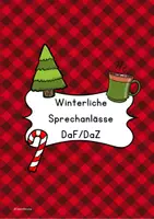 Vorschau - Aufgabenkarten - Winterliche Sprechanlässe - Deckblatt