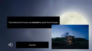 Vorschau - Präsentationen/Tafelbilder - Powerpoint (6+) Vokabular Spooky Ghost Story - Seite 3
