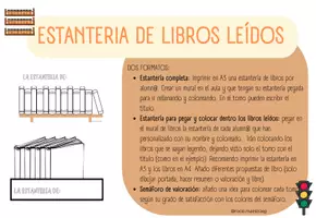 Vista previa - Hojas de trabajo - LA ESTANTERIA DE LIBROS DE MI AULA - Portada