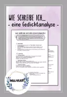 Vorschau - Arbeitsblätter - Lyrik - Gedichtanalyse - Materialpaket - Seite 1