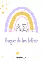 Vista previa - Hojas de trabajo - Tarjetario para trabajar los trazos de las letras - página 1