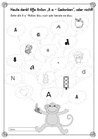 Vorschau - Arbeitsblätter - Optische und akustische Differenzierung Selbstlaute/ Vokale #homeschooling - Deckblatt