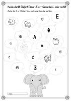 Vorschau - Arbeitsblätter - Optische und akustische Differenzierung Selbstlaute/ Vokale #homeschooling - Seite 1
