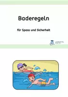 Vorschau - Spiele - Baderegeln beim Schwimmen und Sonnen - Schweizer Version - Deckblatt