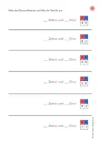 Vorschau - Stundenentwürfe - Zahlenraumerweiterung ZR100 - Einführung Zehner & Einer - Seite 3