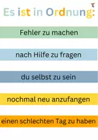 Vorschau - Poster - Es ist in Ordnung - Plakat verschiedene Varianten - Deckblatt