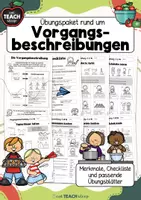 Vorschau - Arbeitsblätter - Vorgangsbeschreibungen - Übungspaket - Deckblatt