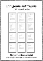 Vorschau - Arbeitsblätter - Iphigenie auf Tauris - Umfangreiches Unterrichtsmaterial mit Lösungen - Deckblatt