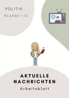 Vorschau - Arbeitsblätter - Arbeitsblatt: Aktuelle Nachrichten (Logo, Tagesschau) - Deckblatt
