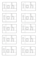 Vorschau - Arbeitsblätter - Lernwort ich - Deckblatt