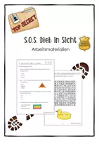 Vorschau - Arbeitsblätter - Materialpaket S.O.S. - Dieb in Sicht - Deckblatt