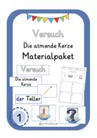 Vorschau - Experimente - Materialpaket: Versuch "Die atmende Kerze" - Deckblatt