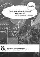 Vorschau - Arbeitsblätter - Odd one out - Punktsymmetrie und Achsensymmetrie - mit Lösung - Deckblatt