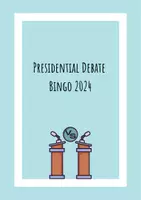 Vorschau - Arbeitsblätter - Presidential Debate 2024- Bingo - Deckblatt