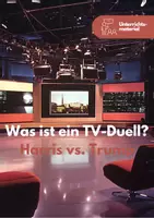 Vorschau - Arbeitsblätter - Was ist ein TV-Duell in den USA? - Kamala Harris vs. Donald Trump - Deckblatt
