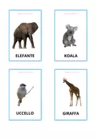 anteprima - Flashcard - CARD DEGLI ANIMALI - Pagina 1