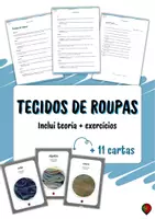 Vista previa - Unidades / Secuencias / Situaciones de Aprendizaje - Tecidos de roupa (vocabulário + exercícios + cartas) - Portada