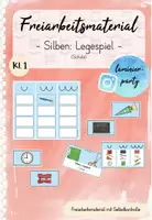 Vorschau - Spiele - Freiarbeit: Silbenspiel - Schule (Kl. 1) - Deckblatt