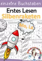 Vorschau - Arbeitsblätter - Komplettpaket - Silbenrakete / Silbenteppich - Erstes Lesen - Seite 1