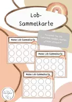 Vorschau - Fördermaterial/Inklusion - Lobsammelkarte/Stempelpass | Regenbogen - Deckblatt